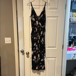 Floral Black Dress